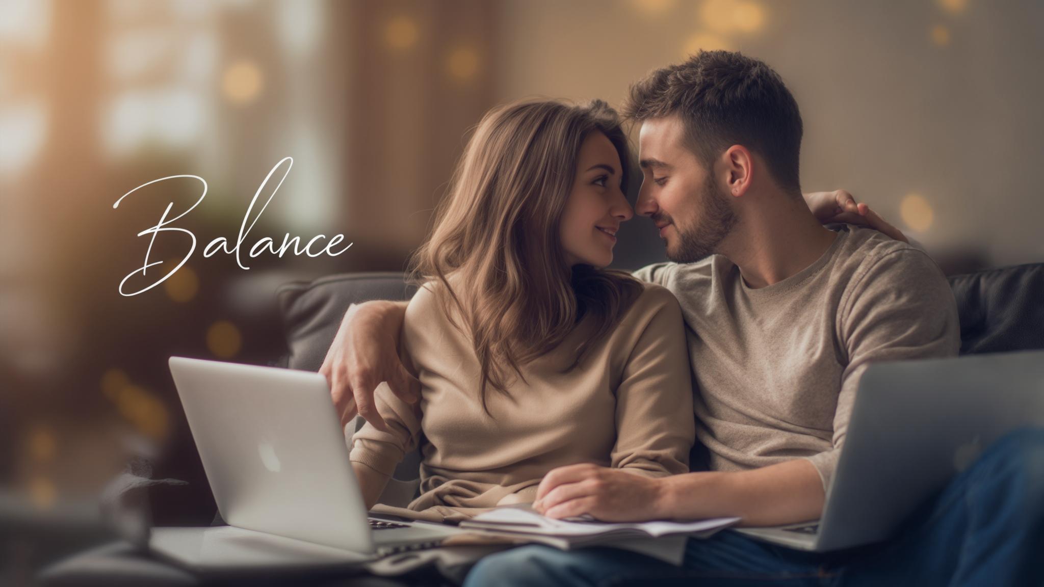 AI generated image: Balancing Career and Relationship - Finding Harmony