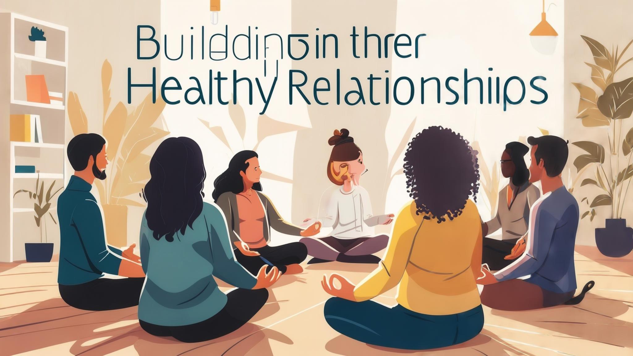 AI generated image: Building Healthy Relationships Through Group Therapy