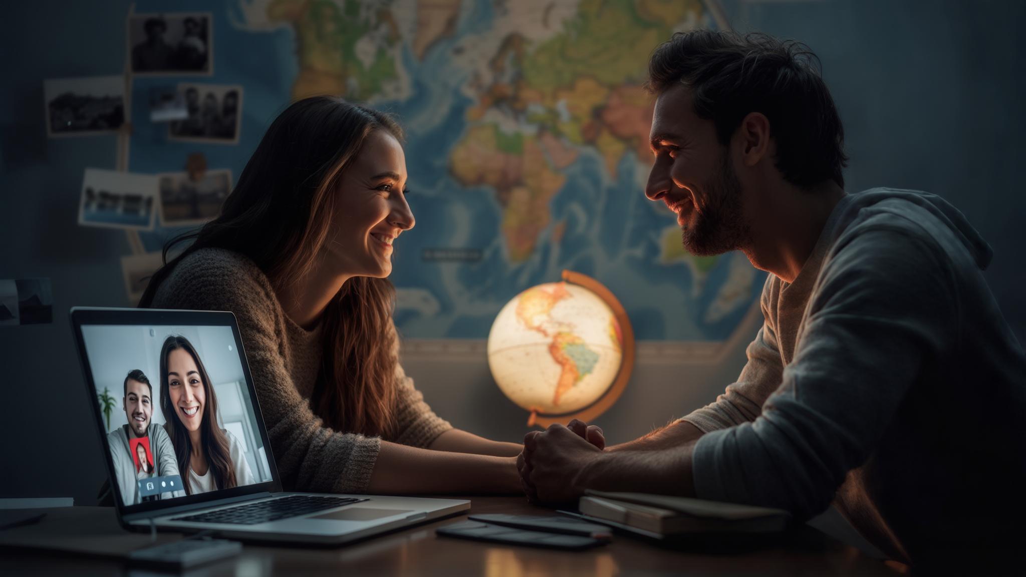 AI generated image: Coping with Long-Distance Relationships