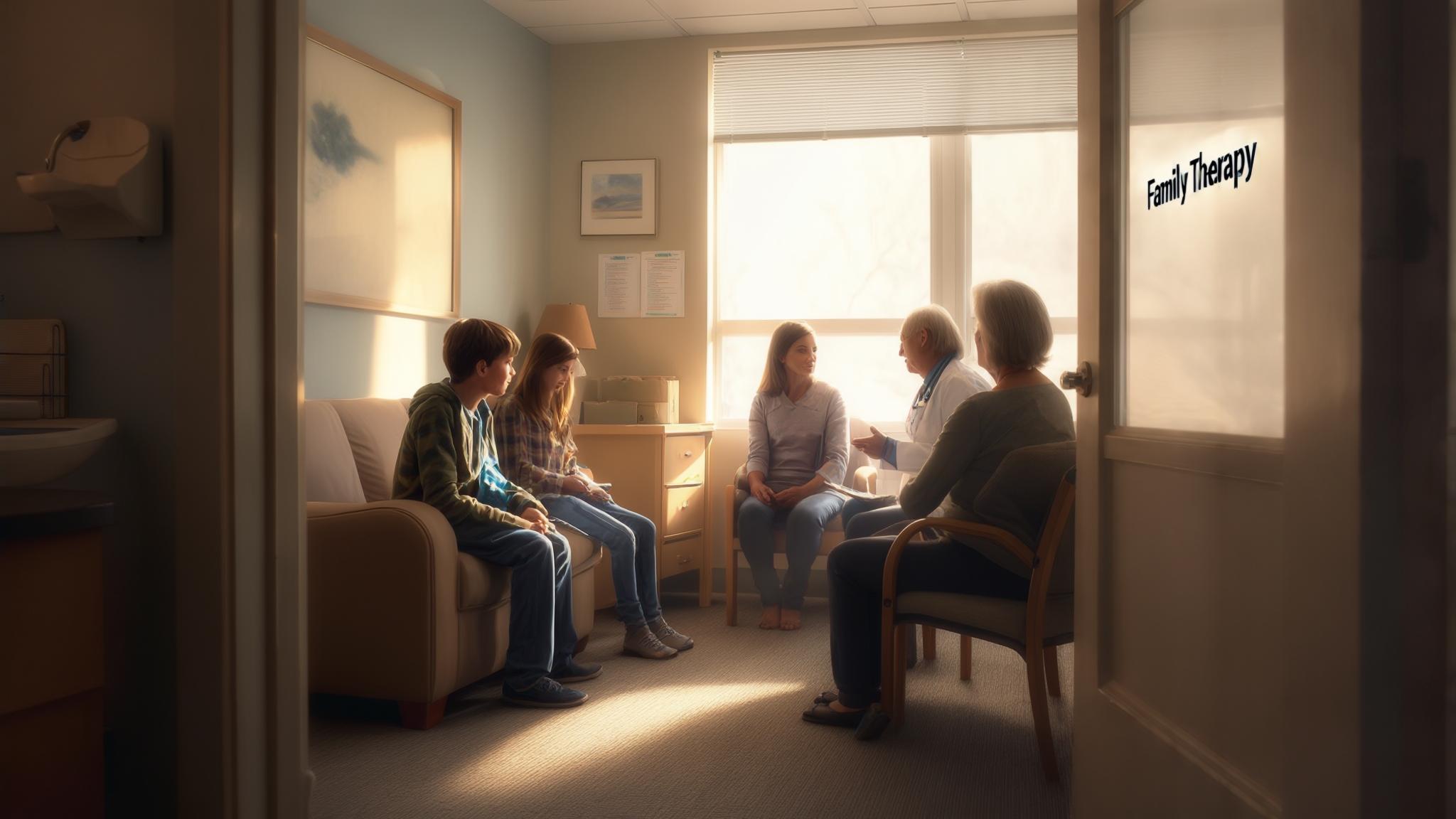 AI generated image: Family Therapy for Behavioral Issues in Adolescents: A Comprehensive Approach