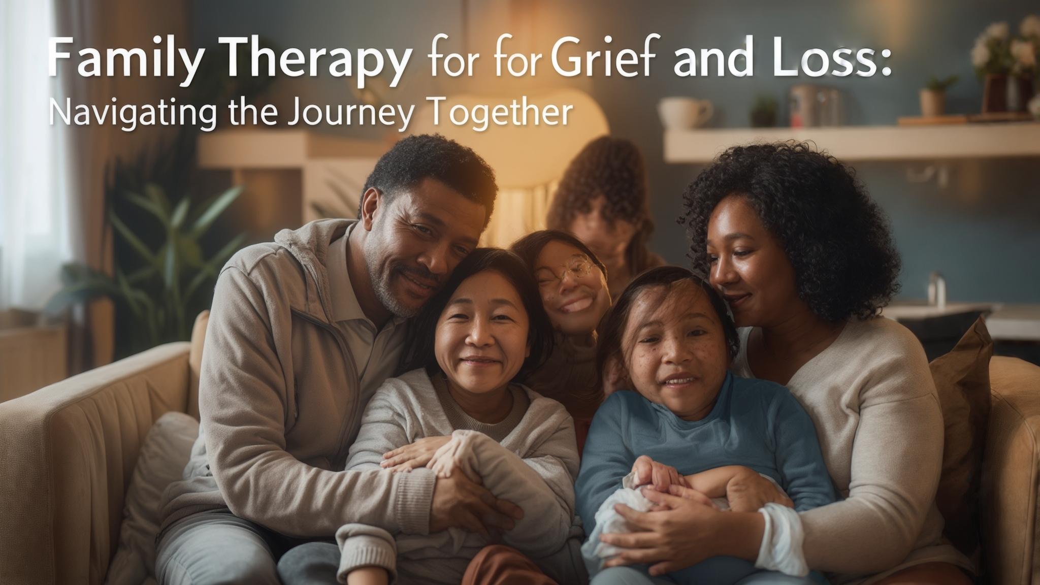 AI generated image: Family Therapy for Grief and Loss: Navigating the Journey Together