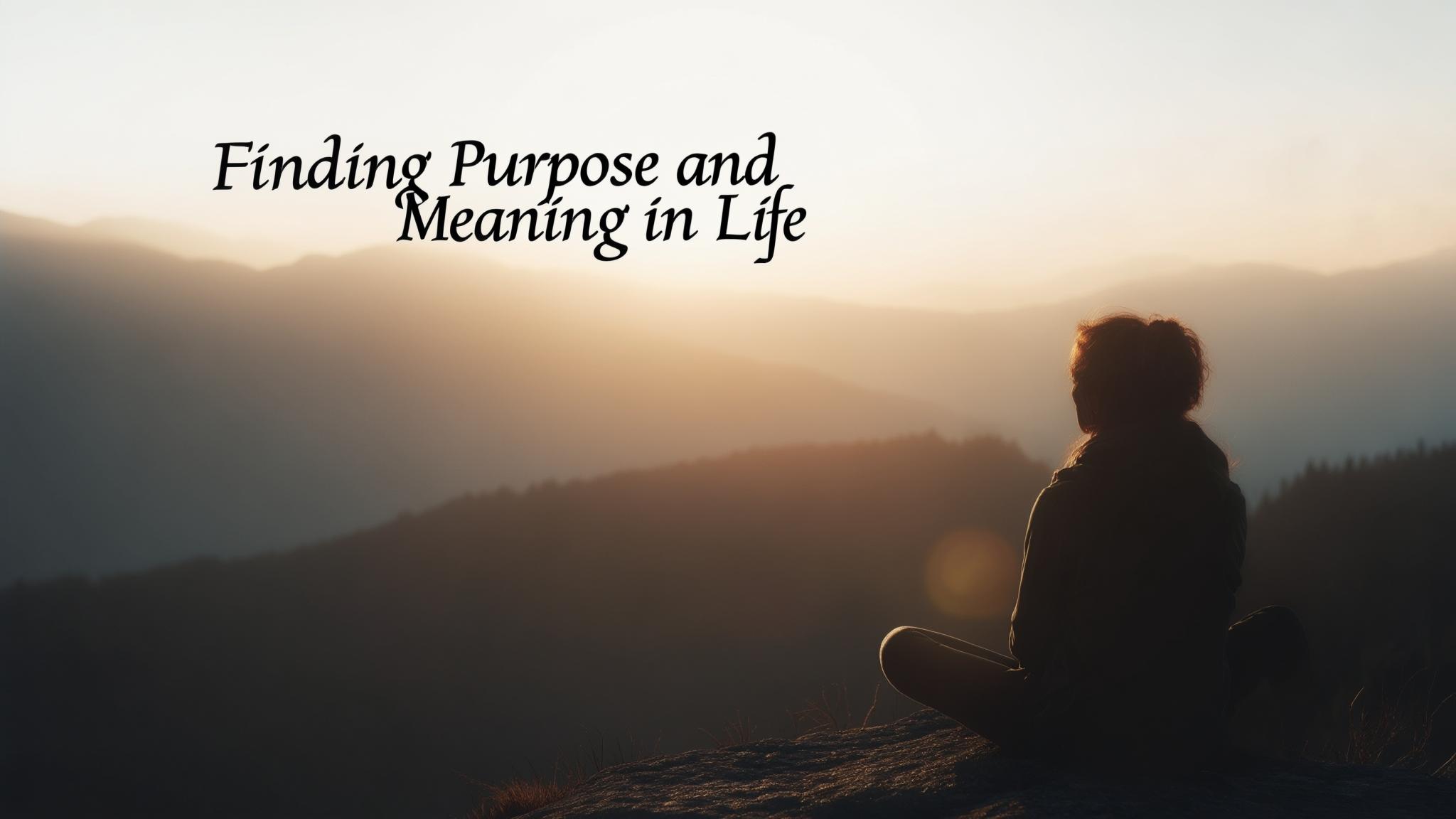 AI generated image: Finding Purpose and Meaning in Life