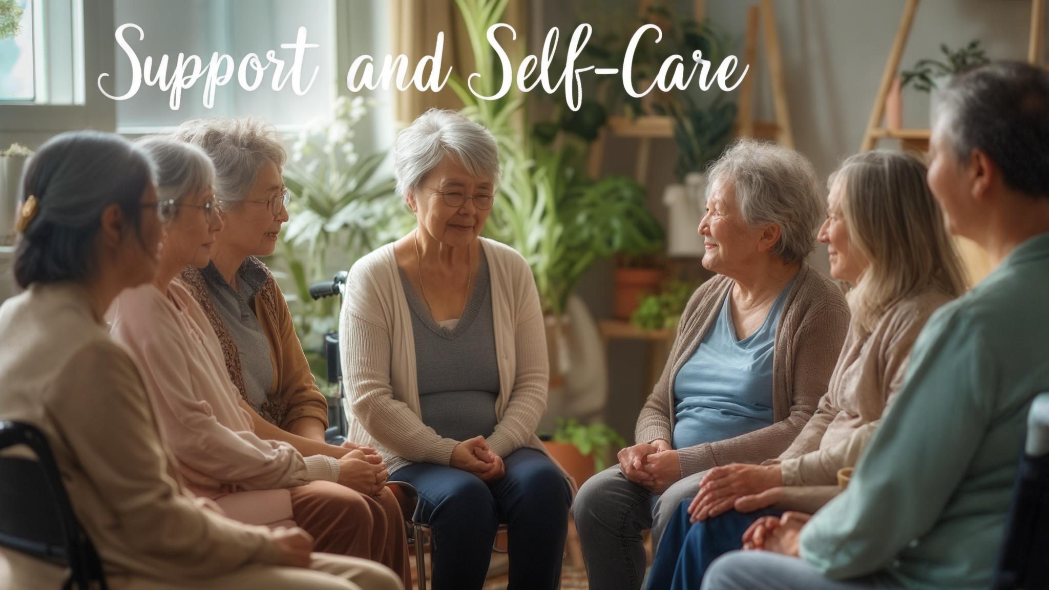 AI generated image: Group Therapy for Caregivers: Support and Self-Care