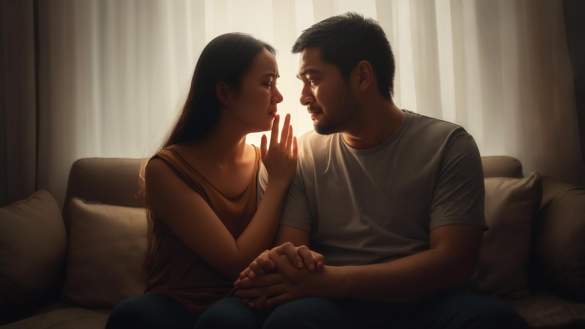 AI generated image: Learning to Forgive in a Relationship