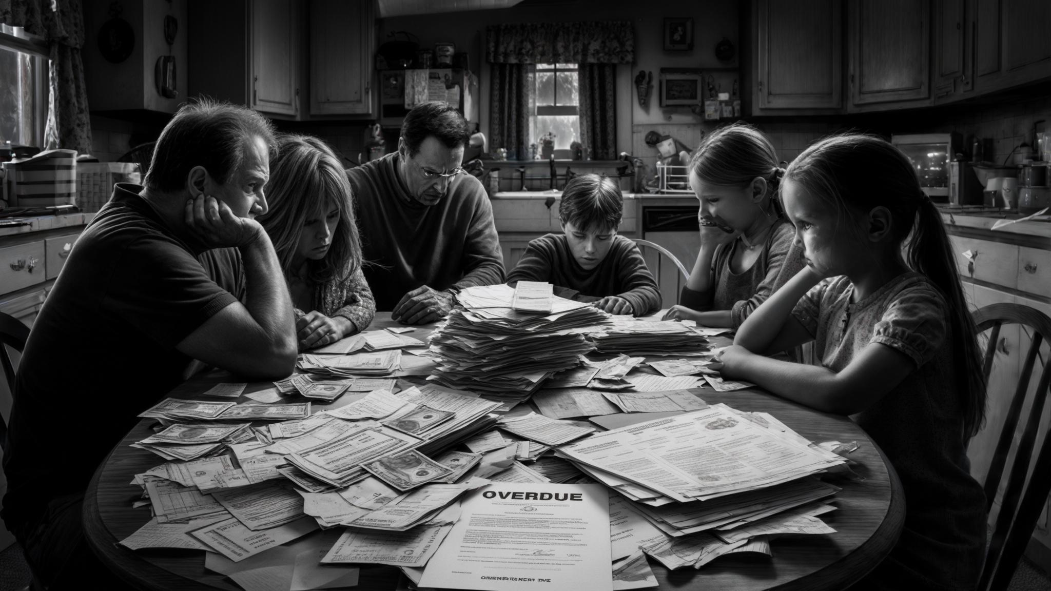 AI generated image: Navigating Family Financial Stress