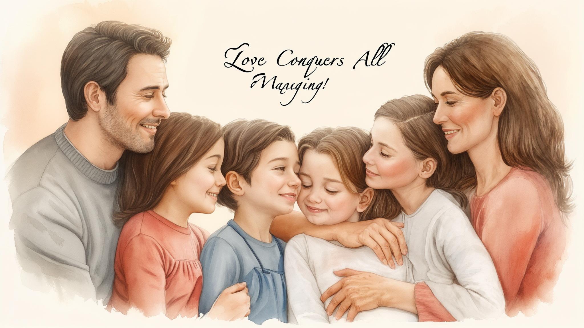 AI generated image: Navigating Relationship Challenges in Blended Families