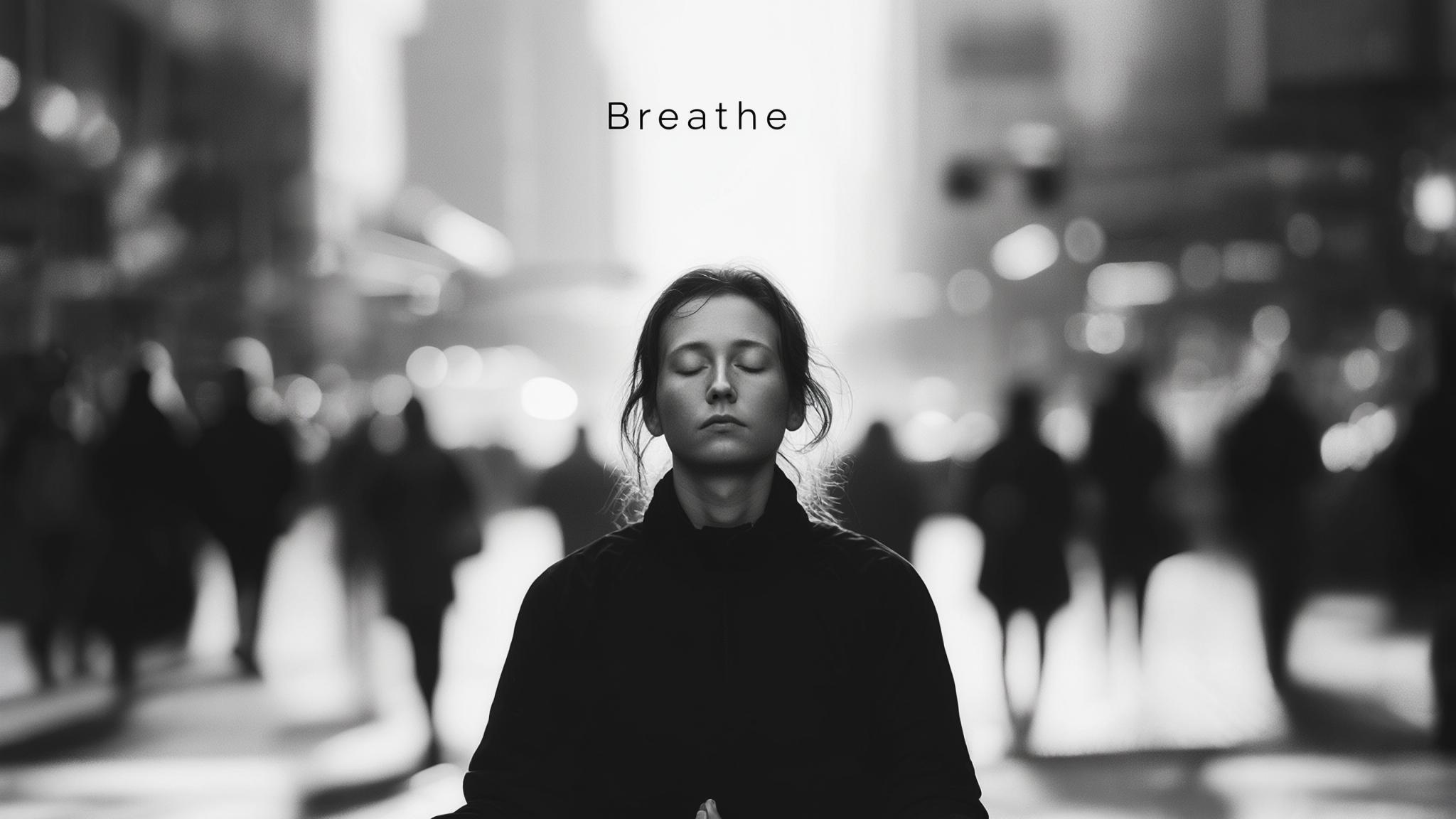 AI generated image: Techniques for Mindful Living in a Busy World