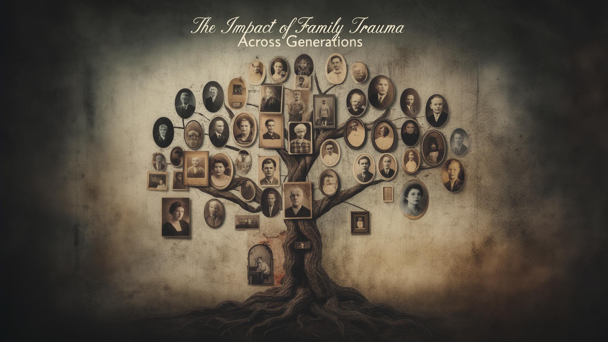 AI generated image: The Impact of Family Trauma Across Generations